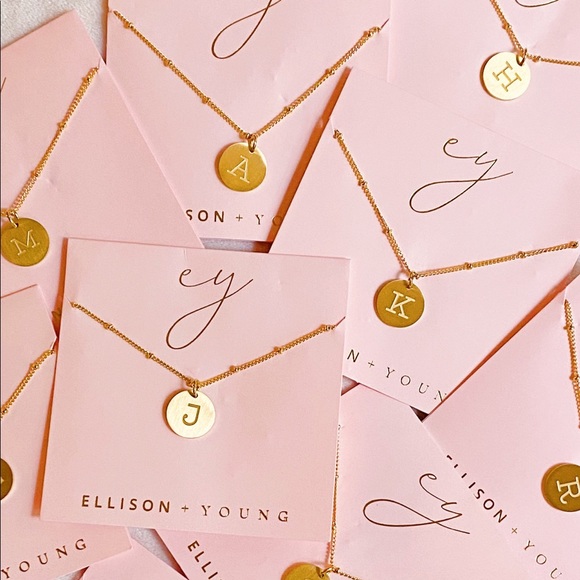 Singular Charm Initial Necklace - Picture 1 of 3